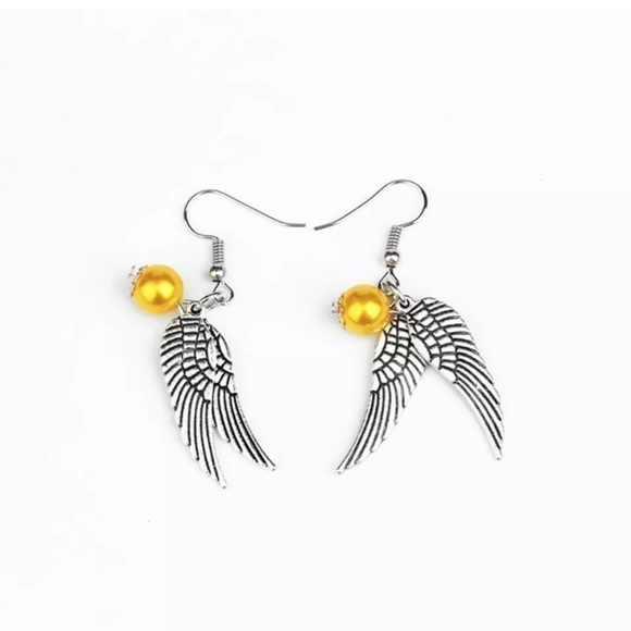 Harry Potter golden snitch Earrings - Picture 1 of 3